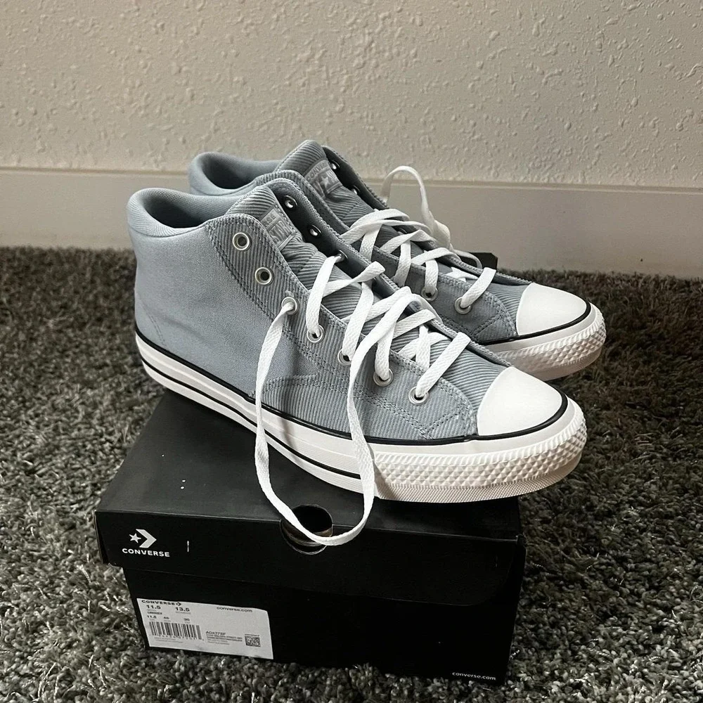 Converse Unisex Chuck Taylor All Star Hi Top Shoes Cloudy Daze Blue Size 11.5